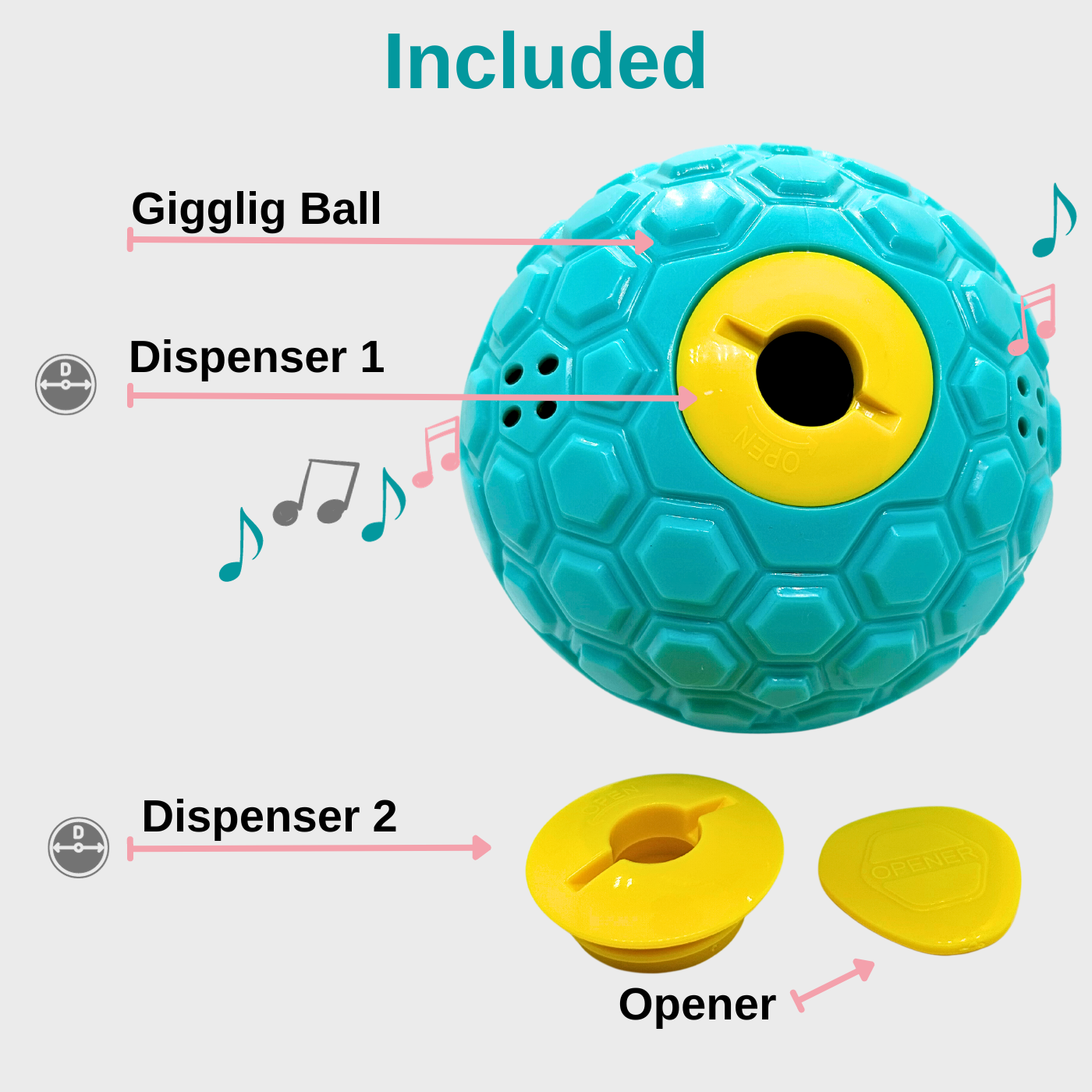 Petinik Giggling Puzzle Ball for Dogs